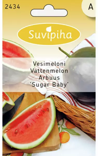 VESIMELONI 3 SUGAR BABY - Vihannes, juures & yrttien siemenet - 8711117243403 - 1