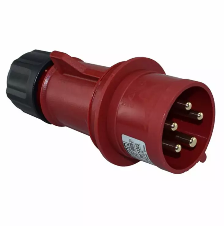 VOIMAVIRTA PISTOKETULPPA 5-NAPAINEN 32A 400V - Pistorasiat, haaroittimet ja kytkimet - 6438140990853 - 1