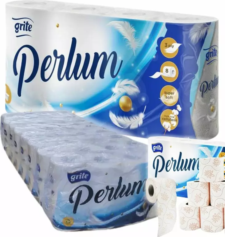 WC-paperi 64rll Grite perlum valkoinen - WC-paperit - 4770023000863 - 1