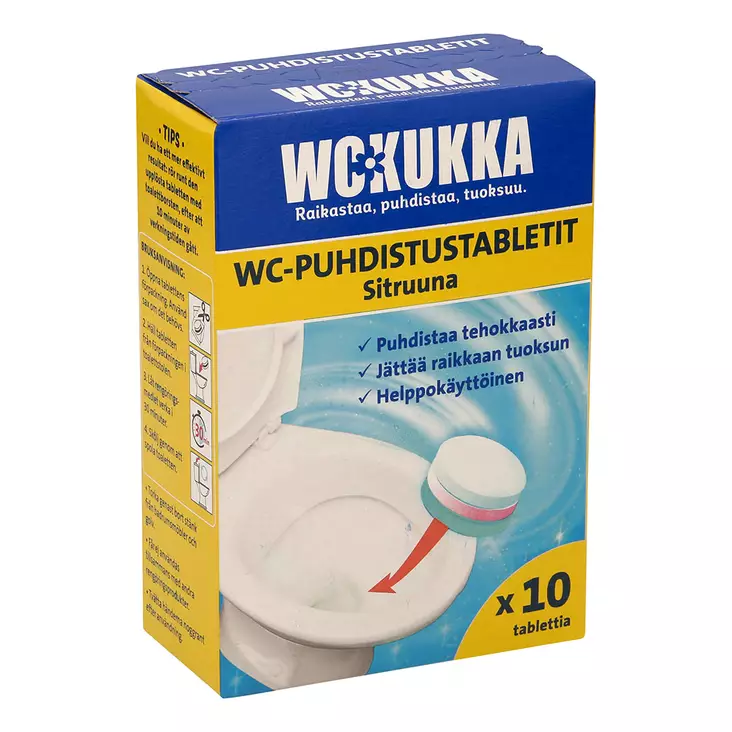 WC-kukka wc-puhdistustabletti 10x25g - WC-puhdistusaineet - 6412203102643 - 1