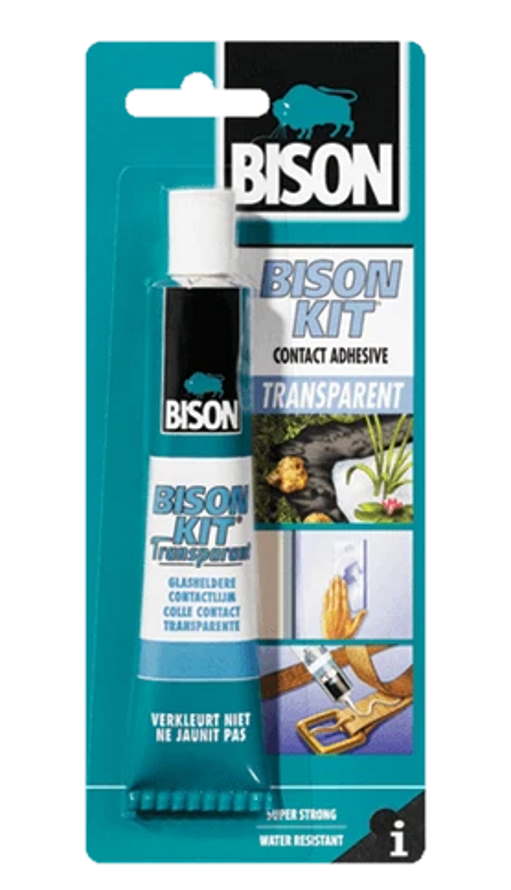 YLEISLIIMA BISON Kit Contact Adhesive transp 50 ml - Kontaktiliimat ja askarteluliimat - 8710439169613 - 1