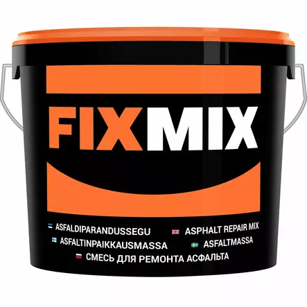 Asfaltinpaikkausmassa 20KG Fixmix Käyttövalmis tuote - Asfaltinpaikkaus - 4744817010024 - 1
