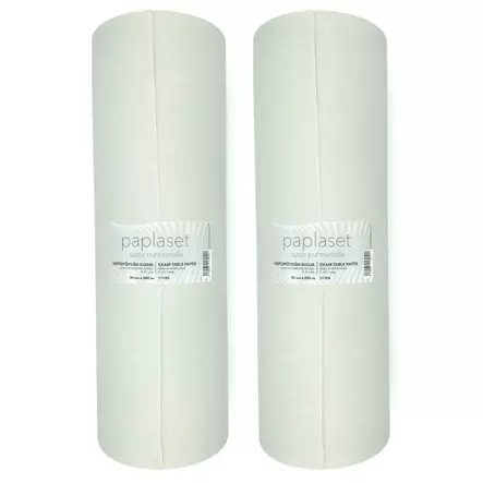 Hoitopöydän suoja 50cm x 200m kreppi 2 rullaa - Askartelutarvikkeet - 6430039589124 - 1