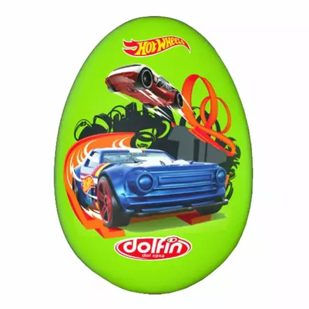Hot Wheels yllätyssuklaamuna 110g - Suklaamunat ja pääsiäisherkut - 8002267016994 - 1