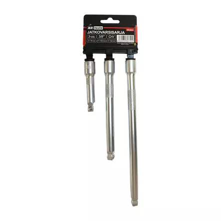 Jatkovarsisarja 3/8" 3-osainen CrV - Jatkovarret ja niveljatkot - 6430074697204 - 1