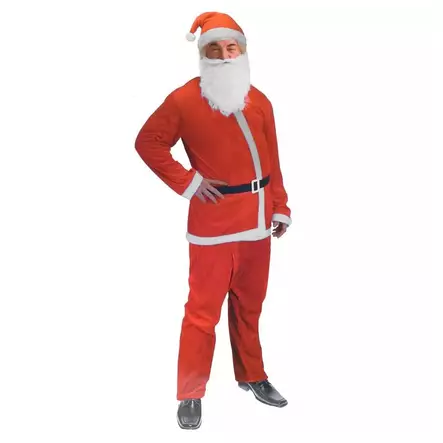 Joulupukin puku 5-osainen - Jouluasusteet ja tonttulakit - 8719202645934 - 1