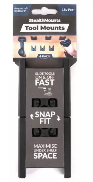 Koneenpidike BOSCH rungolle 4kpl StealtMounts - Akkuporakoneet - 728488326114 - 1