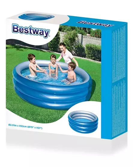 LASTEN UIMA-ALLAS Metallic 201cm Ilmatäytteinen lasten uima-allas - Lasten uima-altaat ja kahluualtaat - 6942138973914 - 1