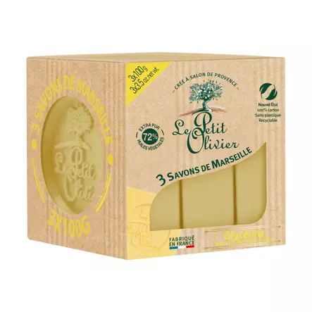 Marseille saippua glyseriini 3x100g - Palasaippuat - 3549620005844 - 1