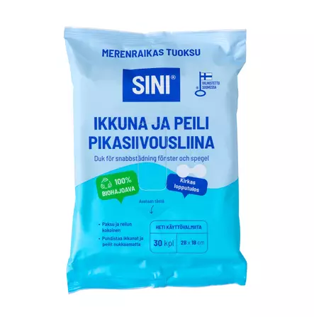 pikasiivousliina ikkunaliina puhdistusliina sini - Ikkunankuivaimet ja -pesimet - 6423800037634 - 1