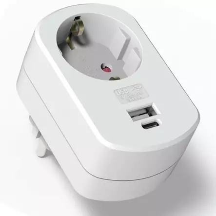 Usb c ja usb haaroitin pistorasia - Lataus ja varavirtalähteet - 6435200281104 - 1