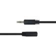 AUDIOKAAPELI 3.5mm uros-naaras 3m - Audio- ja videokaapelit - 7333048052124 - 3