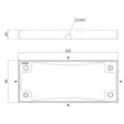 Asennuskehys Airam Brick Double Wide, harmaa - Ulkovalaisimet - 6435200284204 - 2