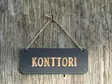 KYLTTI Konttori musta - Kyltit ja avaimenperät - 6430077570184 - 2