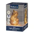 Lasi päärynä LED-valoilla 18 cm vihreä - Valohahmot ja valokoristeet - 6410416574004 - 3