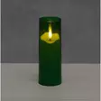 3D LED-pöytäkynttilä 15 cm vihreä - LED-kynttilät - 6410416578934 - 1