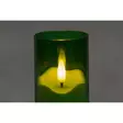 3D LED-pöytäkynttilä 15 cm vihreä - LED-kynttilät - 6410416578934 - 2
