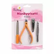 MANIKYYRISETTI sakset,viila,pihdit,pinse - Kynsisakset, -leikkurit ja -viilat - 6438159152044 - 1
