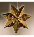 METALLINEN JOULUTÄHTI 30CM AIRAM LEENA LED MESSINKI - Ikkunan valokoristeet - 6435200213174 - 1