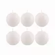 Pallokynttilä valkoinen 6 cm 6 kpl - Pallokynttilät ja pöytäkynttilät - 6410413305694 - 1