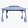 Paviljonki Garda 4 x 3 m harmaa - Paviljongit - 6438168119984 - 2