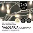 ULKOVALOSARJA LED 240Led Lämmin valkoinen - Valosarjat verkkovirta - 6438159068994 - 1