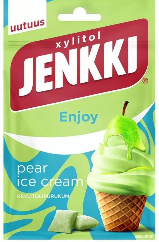 Jenkki Ksylitolipurukumi Pear Ice Cream - Makeiset ja naposteltavat - 6420256912744 - 1