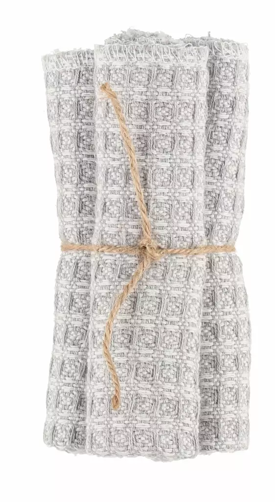 4Living Kestoliina Jumanji harmaa 25x25 cm 3 kpl - Keittiöpyyhkeet - 6410416055114 - 1
