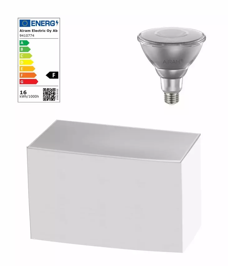 Led lamppu 16W 3000K E27 Airam PAR38 80KPL - Lamput E27 kanta - 835664 - 1