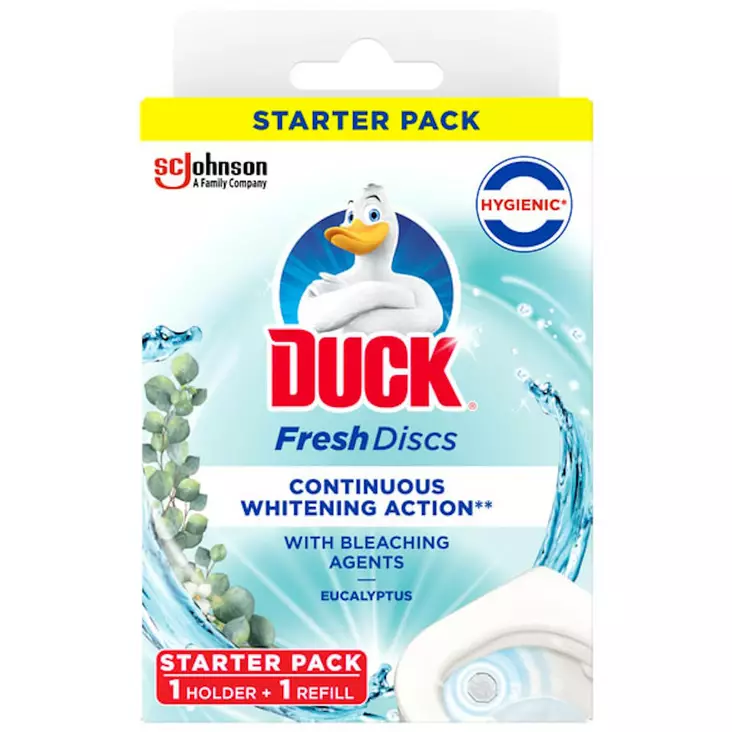 Wc raikastin eukalyptus 36ml fresh disc geeli starter pack - Huonetuoksut ja ilmanraikastimet - 5000204233254 - 1