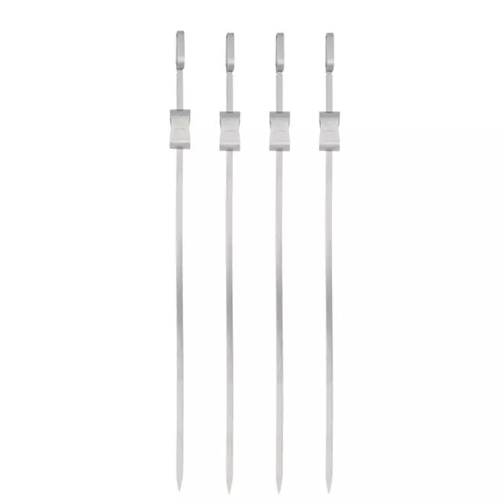 Grillivartaat luistilla 40cm 4kpl - Varrastikut, makkara- ja paahtamistikut - 6410416040394 - 1