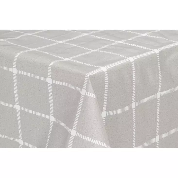 Vahakangasliina Ruutu 140x240cm harmaa - Pöytäliinat, vahakankaat ja kaitaliinat - 6410416421124 - 1