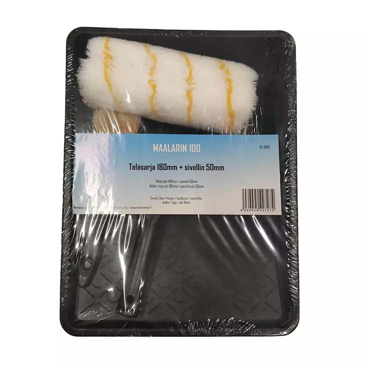 Maalitelasarja sisältää kaukalon ja siveltimen. - Telasetit - 6430045427274 - 1