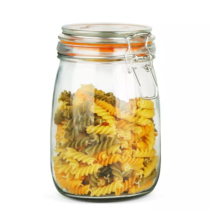 Lasipurkki 1,5L patenttikannella - Lasipullot, purkit ja säilöntä - 6438168097824 - 1