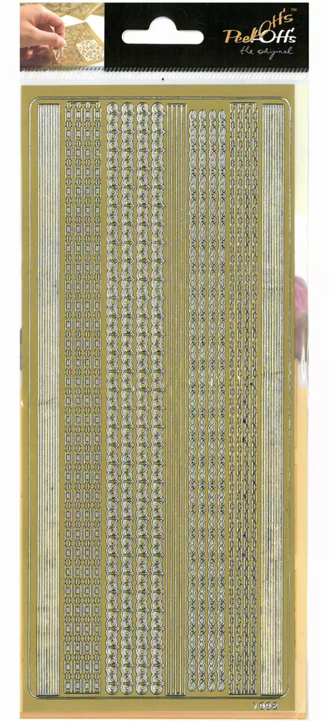 ÄÄRIVIIVATARRA KÖYNNÖSLAJ. KULTA - Tarrat ja kiiltokuvat - 6417715093144 - 1