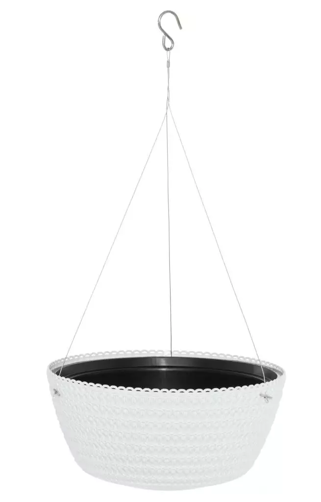 AMPPELI MAGNOLIA VALKOINEN 30 CM - Amppelit ja amppelikoukut - 5900119057894 - 1