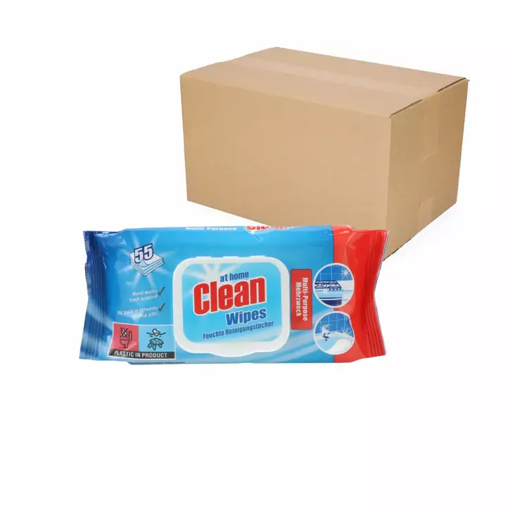 At Home puhdistusliina 24x55kpl laatikko. - Desifiointiaineet - 8720604319064 - 1