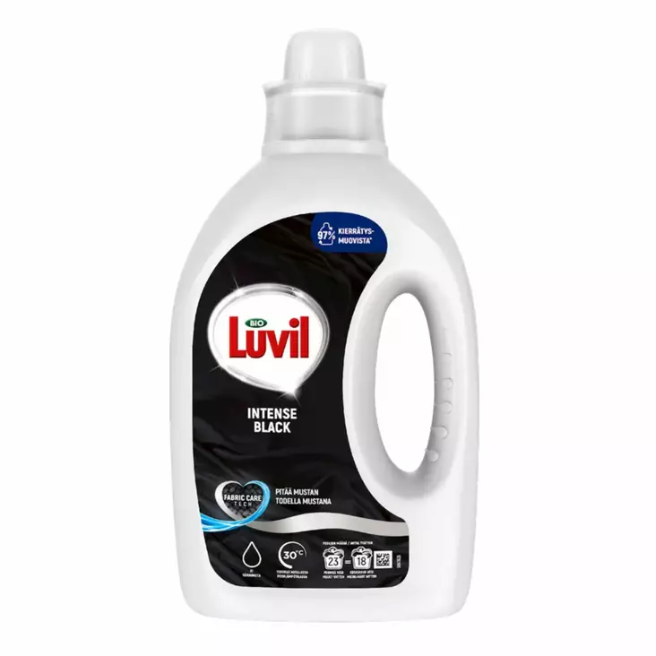 Bio Luvil pyykinpesuneste 920ml Black. - Pyykinpesunesteet - 8710447328934 - 1