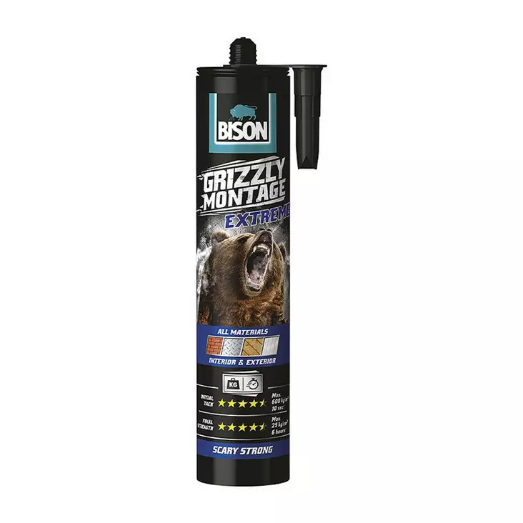PIKARAKENNUSLIIMA GRIZZLY EXTREME 440G - Pikaliimat - 8710439301334 - 1
