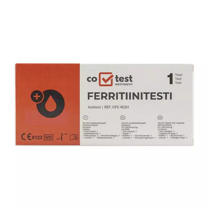 Co-Test Ferritiinitesti 1kpl - Kotitestit - 6429810780034 - 1