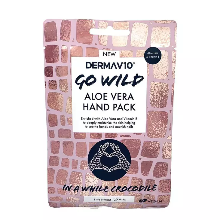 DERMA V10 KÄSINAAMIO ALOE VERA 1 PARI - Käsienhoitotuotteet - 5056235401704 - 1