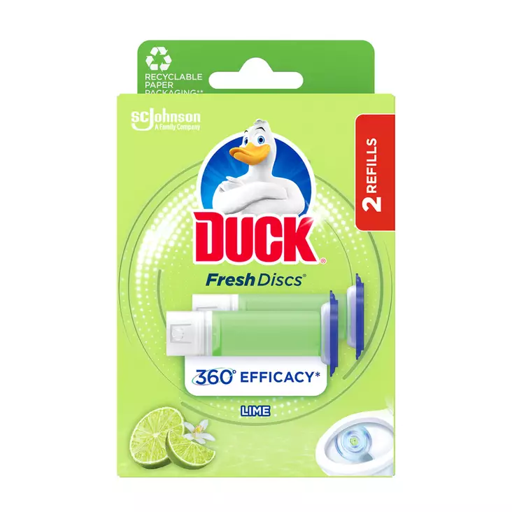 FRESH DISCS TÄYTTÖ 2KPL LIME - WC-puhdistusaineet - 5000204042214 - 1