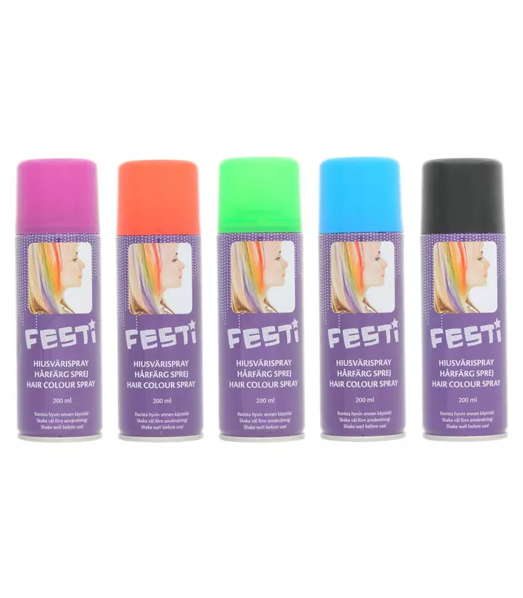 FESTI HIUSVÄRISPRAY 200 ML - Vappukoristeet ja -tarvikkeet - 6410412779434 - 1