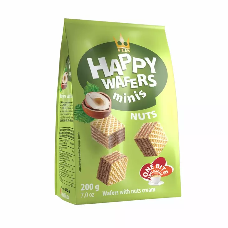 Happy Wafers minivohvelit 200G - Leivät, keksit ja leivonnaiset - 5908234811964 - 1