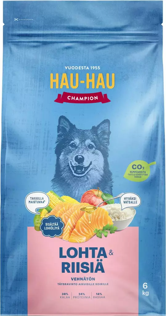 HHC Lohta riisi=C3=A4 ja kauraa aikuisille koirille 6kg - Koiranruoat ja herkut - 6430062467734 - 1