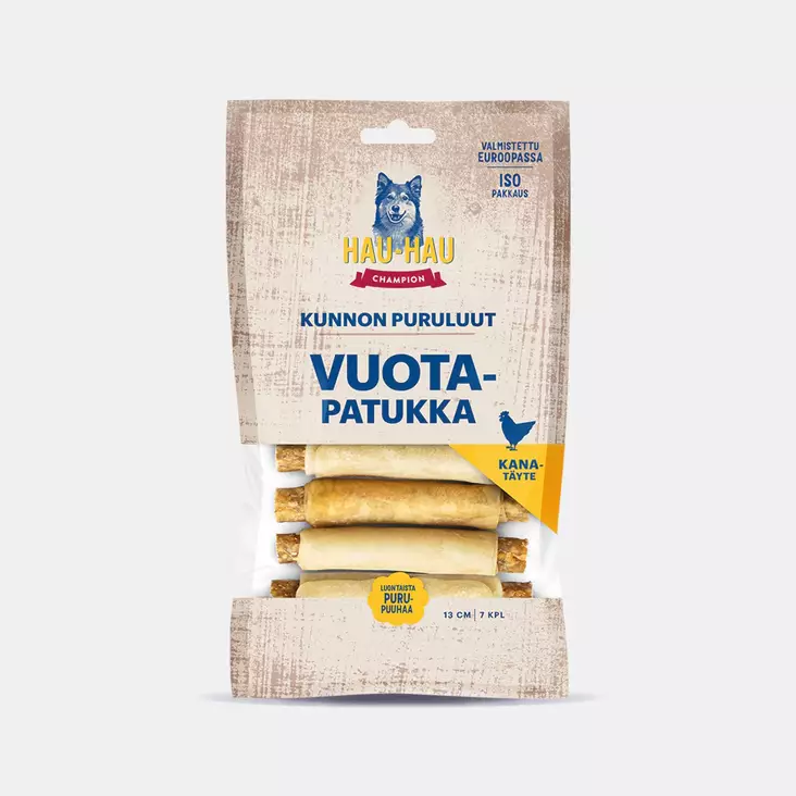 Koiran vuotapatukka kana 13cm 350g - Koiranruoat ja herkut - 6438554002104 - 1