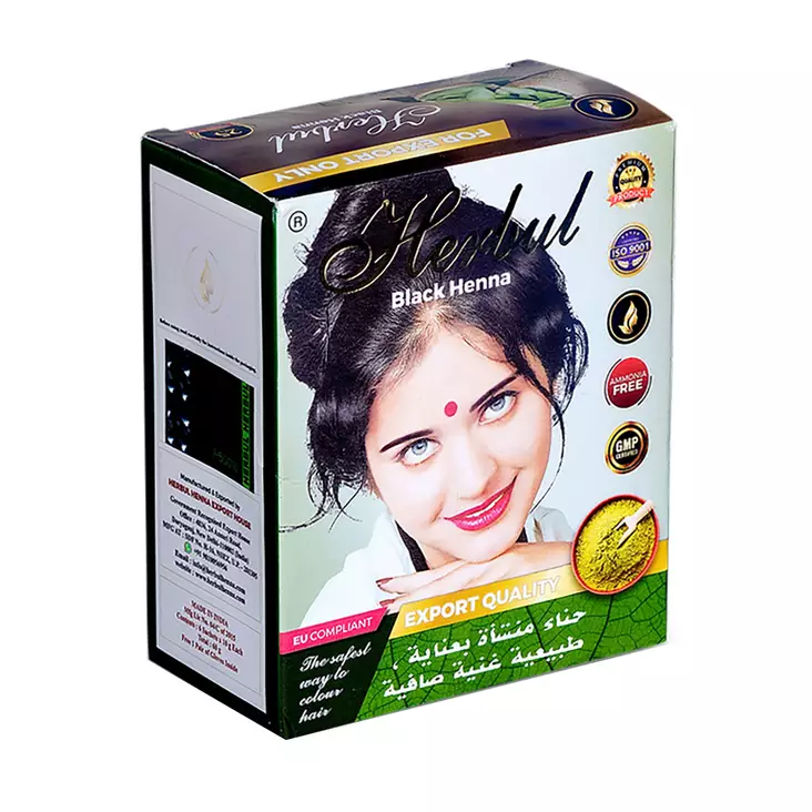 Hiusväri Herbul black Henna 6x10g - Hiusvärit ja sävytteet - 8694677100044 - 1