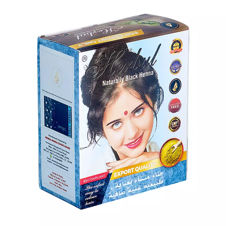 Hiusväri Herbal Natural Black 10-pack - Hiusvärit ja sävytteet - 9555309202064 - 1