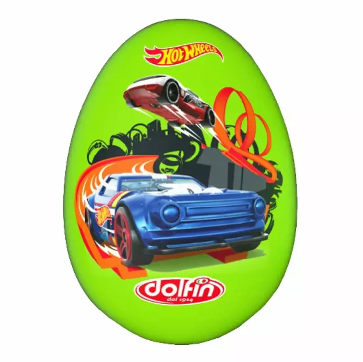 Hot Wheels yllätyssuklaamuna 110g - Suklaamunat ja pääsiäisherkut - 8002267016994 - 1