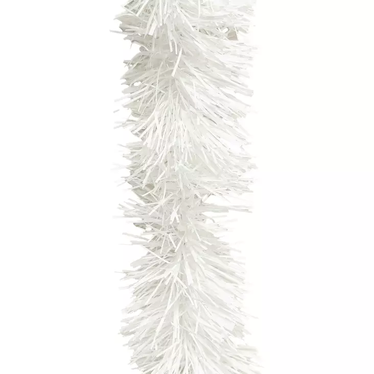 Joulunauha/punos valkoinen 200x9cm - Kuusenpunokset ja latvatähdet - 6438506005214 - 1